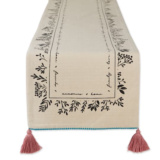 DII&#xAE; 72&#x22; Gather Together Embellished Table Runner